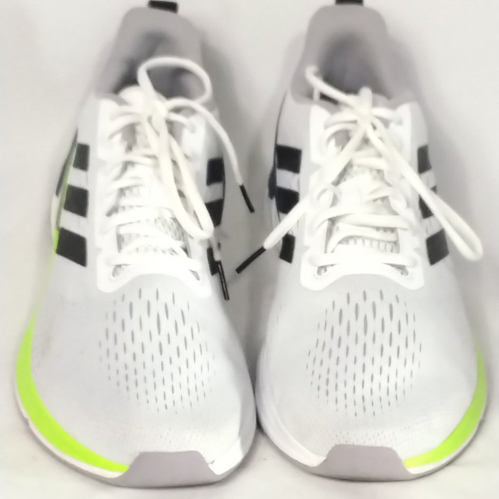 Adidas Boost Men White Navy & Yellow Response Foam Shoes Size 12 Display Pulls